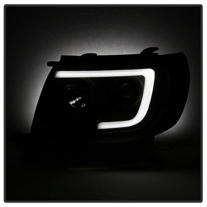 Spyder 05-11 Toyota Tacoma Ver 2 Proj Headlights - Light Bar DRL - Black Smoke PRO-YD-TT05V2-LB-BSM 5085771 5085771 Photo - Unmounted