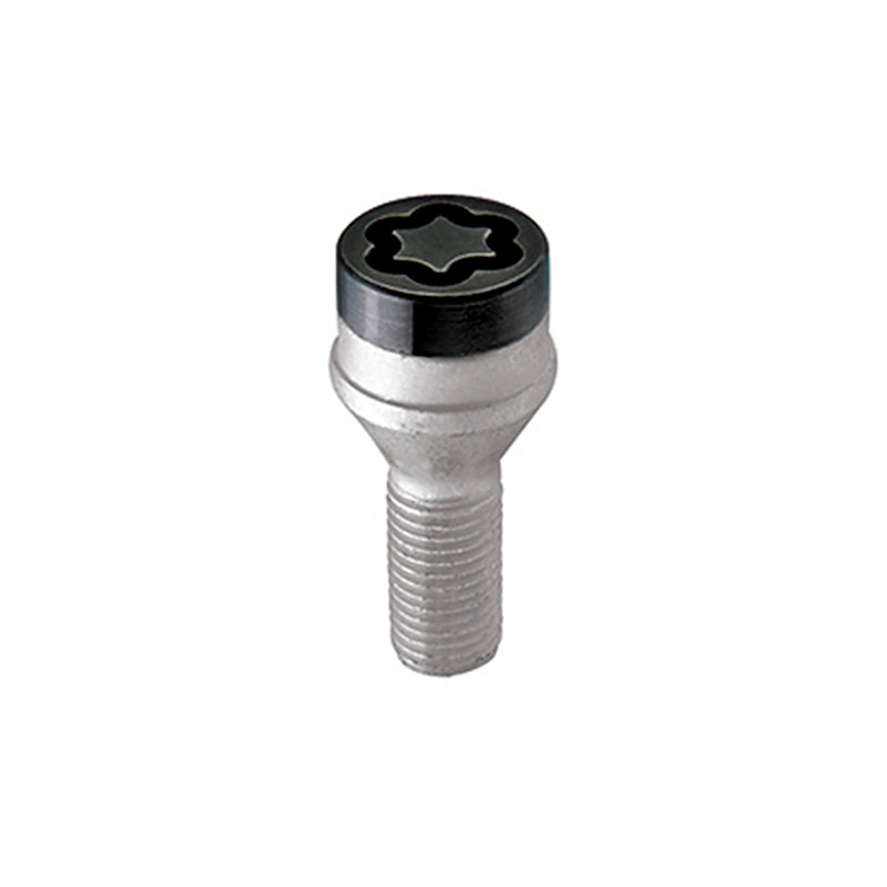 McGard Wheel Lock Bolt Set - 4pk. (Cone Seat) M14X1.25 / 17mm Hex / 27.3mm Shank Length - Black 27326 27326 Photo - Primary