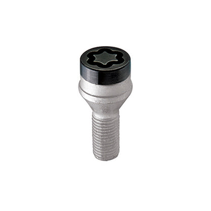 McGard Wheel Lock Bolt Set - 4pk. (Cone Seat) M14X1.25 / 17mm Hex / 27.3mm Shank Length - Black 27326 27326 Photo - Primary