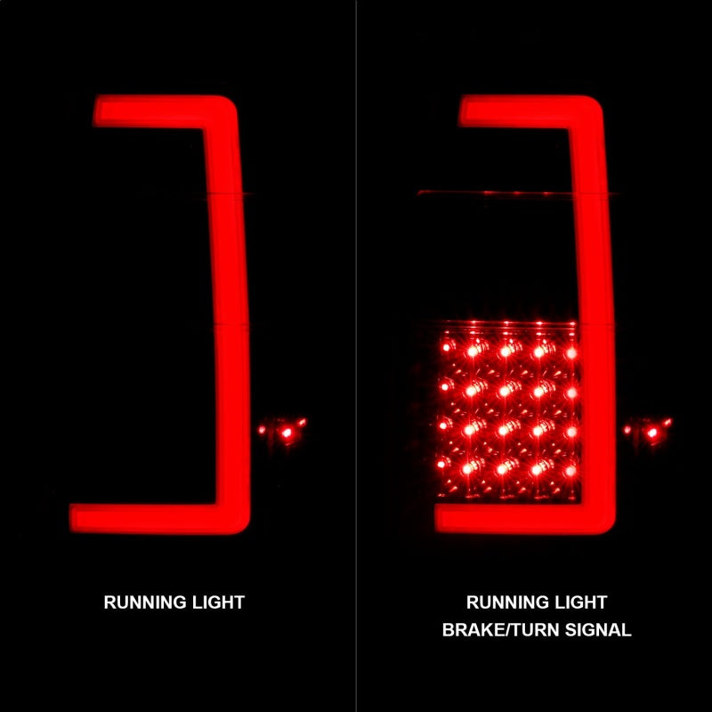 ANZO 07-17 Ford Expedition LED Taillights w/ Light Bar Black Housing Clear Lens 311408 311408 Photo - Unmounted