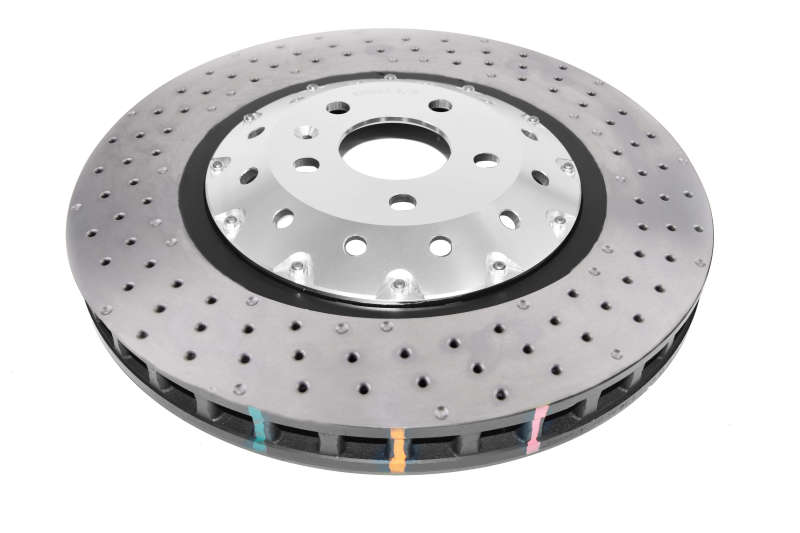 DBA 06-17 Audi RS3 8V Sedan 5000 Fully Assembled 2-Pc Clear Anodized Hat T3 Drilled/Dimpled Rotor 53004SLVXD 53004SLVXD Photo - Primary