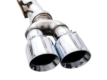 AWE Tuning 22-23 GMC Sierra 1500 AT4X 6.2L 0FG Catback Split Dual (Flat Bumper) - Chrome Silver Tips 3015-42284 3015-42284 Photo - Close Up