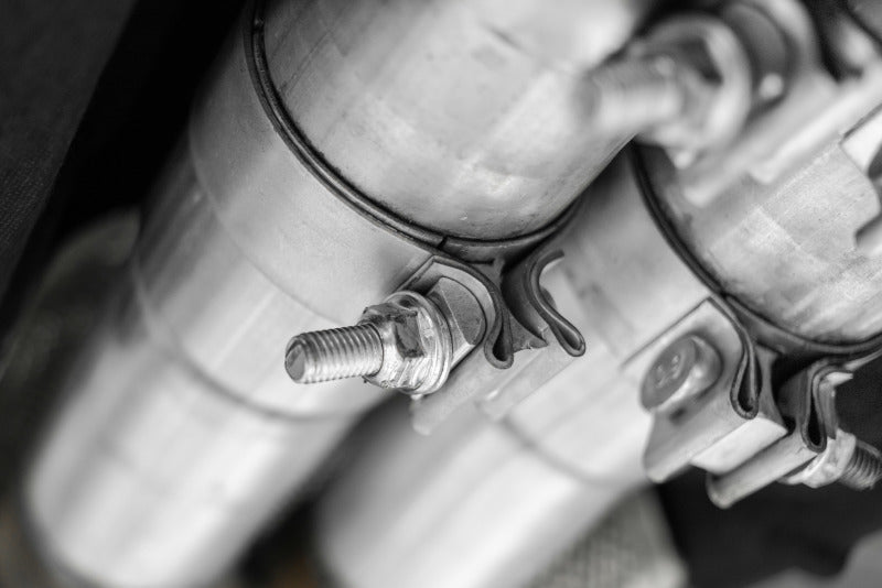 MBRP 15-Up Challenger 5.7 / 17-Up 6.2L/6.4L 3in Race Series Cat-Back w/ Quad Tips T304 Exhaust S71143CF S71143CF Photo - Mounted