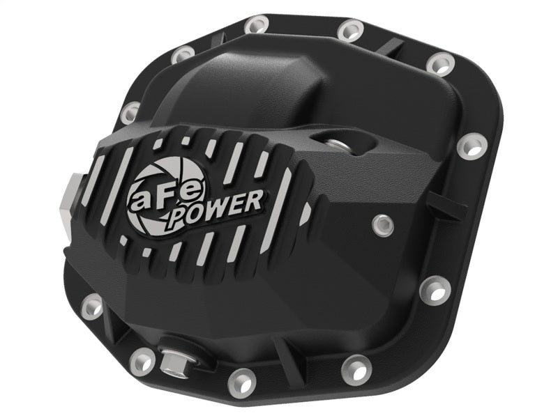 aFe Pro Series Front Differential Cover Black (Dana M186) Jeep Wrangler (J 46-71010B Photo - Primary