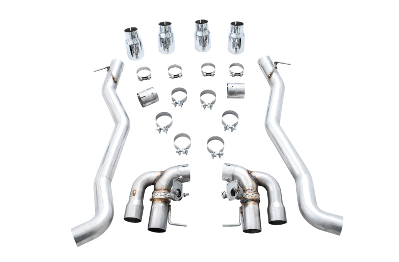 AWE Tuning 18-19 BMW M5 (F90) 4.4T AWD SwitchPath Axle-back Exhaust - Chrome Silver Tips 3025-42061 3025-42061 Photo - Primary