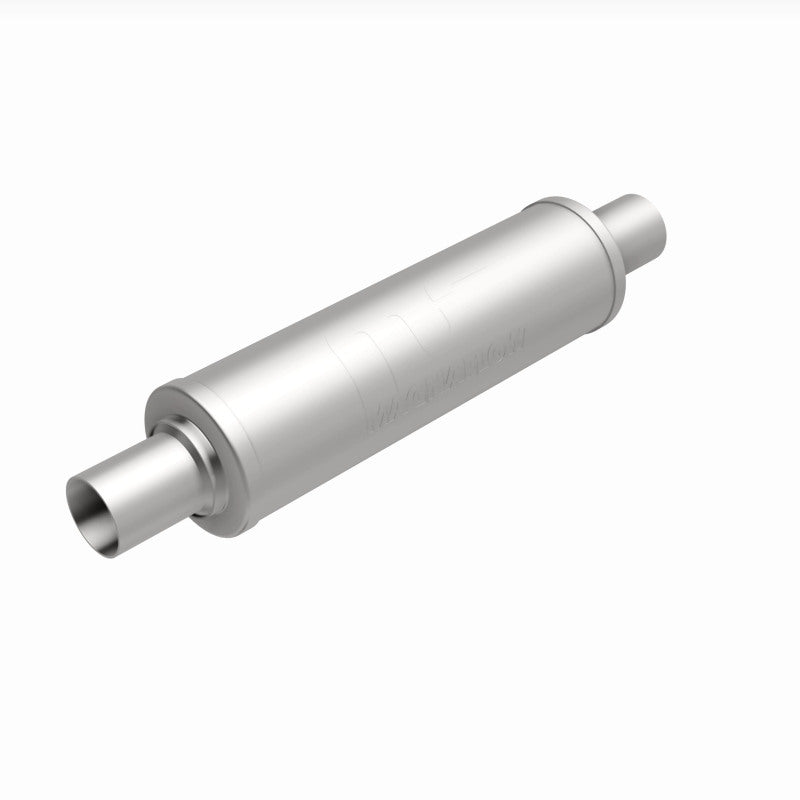 MagnaFlow 4" Round Center/Center Straight Through Performance Muffler 10414 360 Degree Image Set