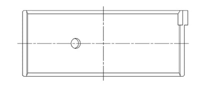 ACL Acura B17A1/B18A1/B18B1 0.25mm Oversized High Performance Rod Bearing Set - Coated 4B1946HC-.25 4B1946HC-.25 Technical Drawing