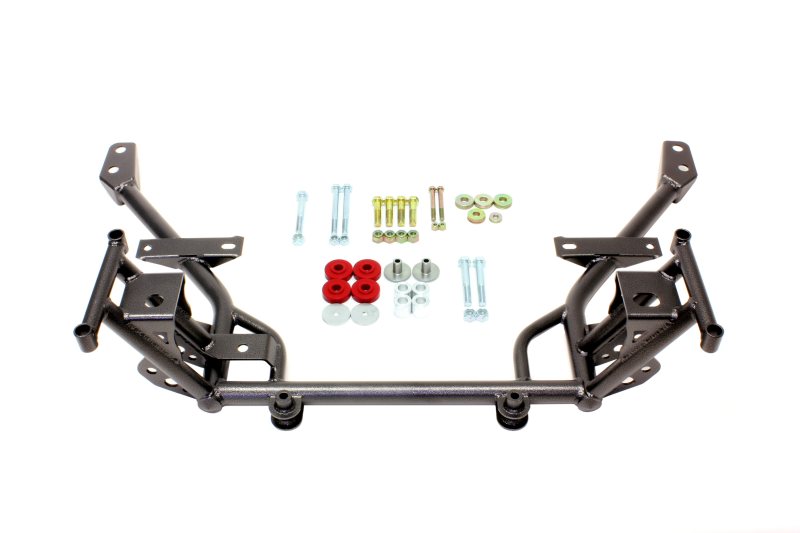 BMR 05-14 S197 Mustang K-Member w/ 1/2in Lowered Motor Mount and STD. Rack Mounts - Black Hammertone KM020H KM020H Photo - Primary