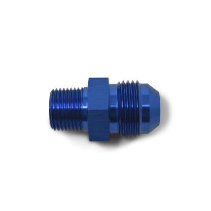 Russell -6 AN Straight Flare To Pipe Adapter (Blue Finish) 660460 Photo - out of package