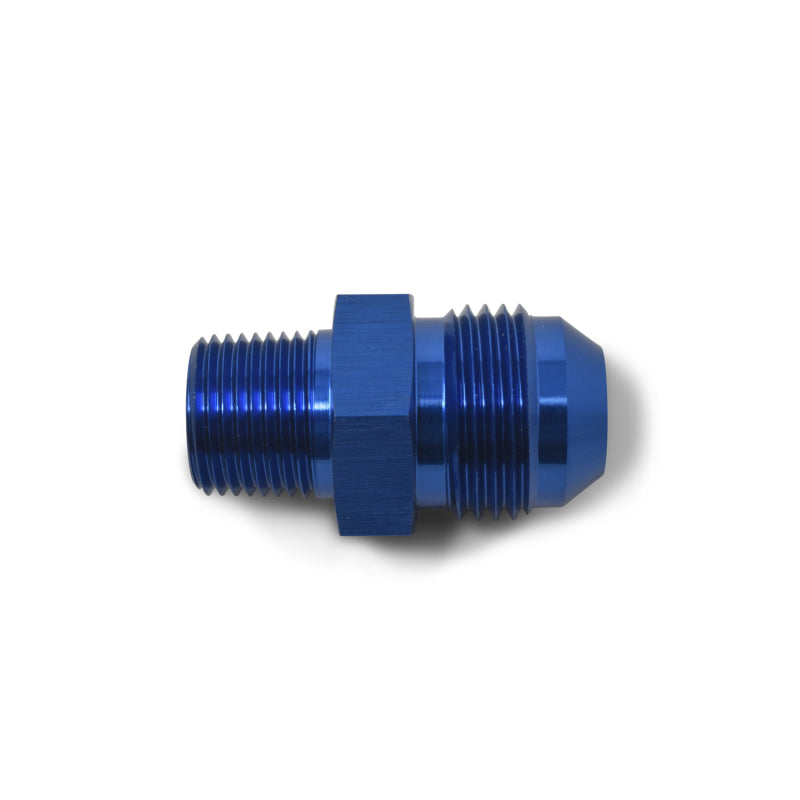 Russell -6 AN Straight Flare To Pipe Adapter (Blue Finish) 660460 Photo - out of package