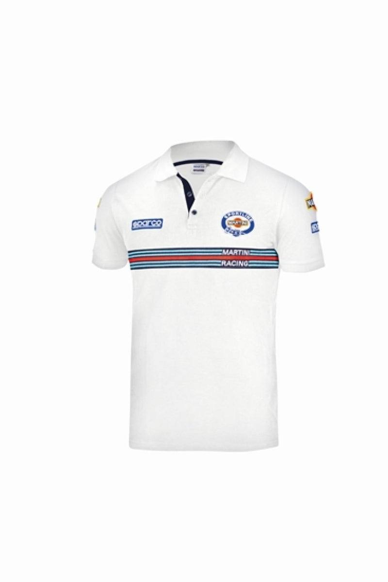 Sparco Polo Replica Martini-Racing XS White 01275MRBI0XS 01275MRBI0XS Photo - Primary