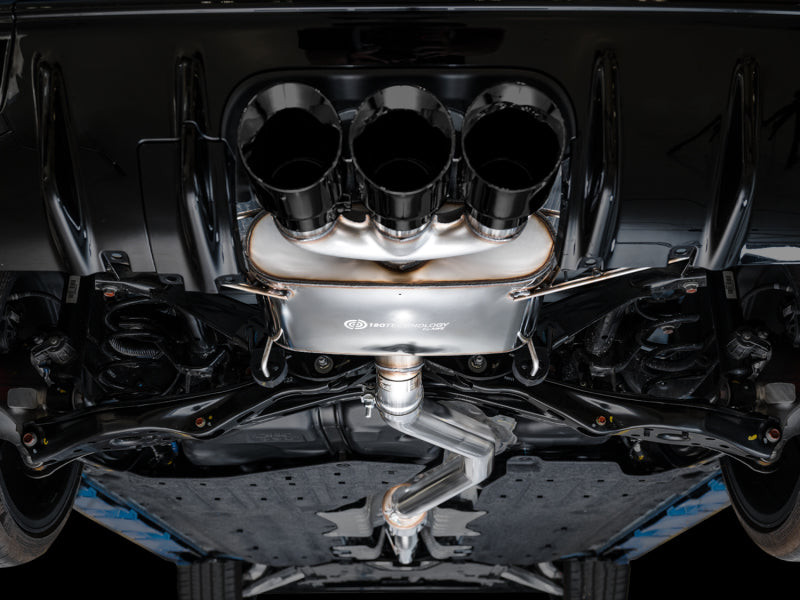 AWE Tuning 2023 Honda Civic Type R FL5 Touring Edition Exhaust w/ Triple Diamond Black Tips 3015-53287 3015-53287 Photo - Mounted