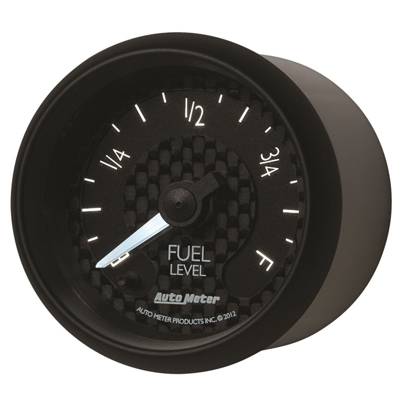 Autometer GT Series 52mm Full Sweep Electronic 0-280 ohm Fuel Level Programmable Empty-Full Range 8010 8010 User 3