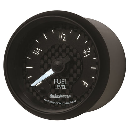 Autometer GT Series 52mm Full Sweep Electronic 0-280 ohm Fuel Level Programmable Empty-Full Range 8010 8010 User 3