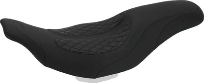 Mustang Motorcycle Mustang 97-07 Harley Electra Glide, Rd Glide Fastback 1PC Seat w/ Diamond Stitch - Black 76983 76983 Photo - Primary