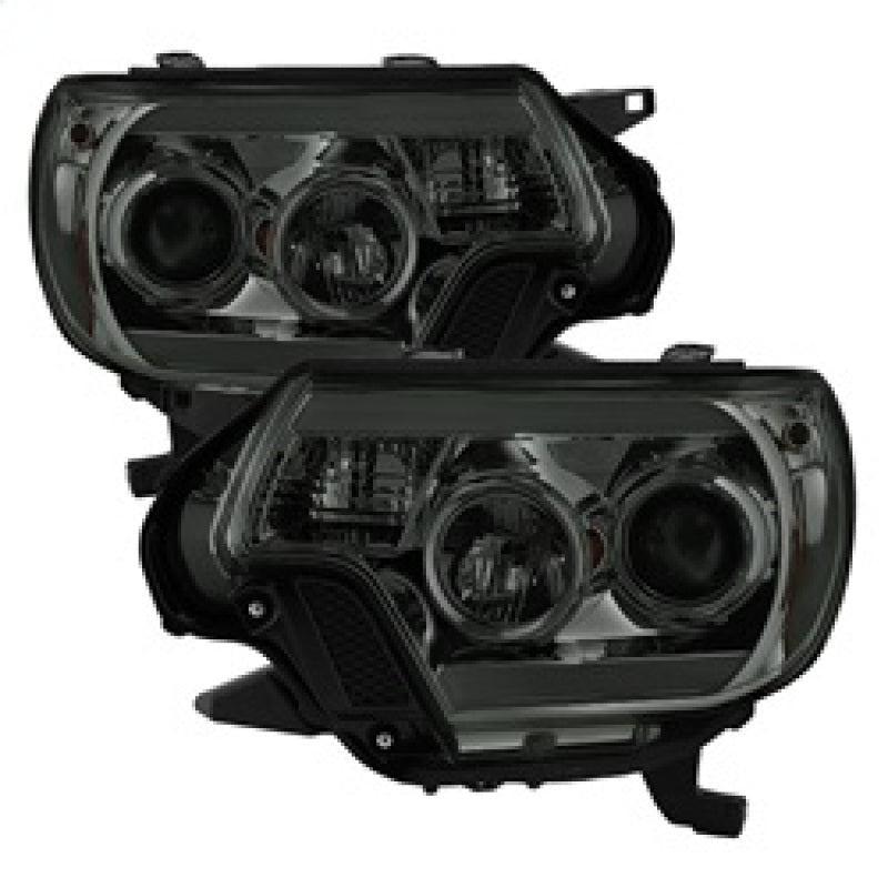 Spyder Toyota Tacoma 12-16 Projector Headlights Light Bar DRL Smoke PRO-YD-TT12-LBDRL-SM 5081728 5081728 Photo - Primary