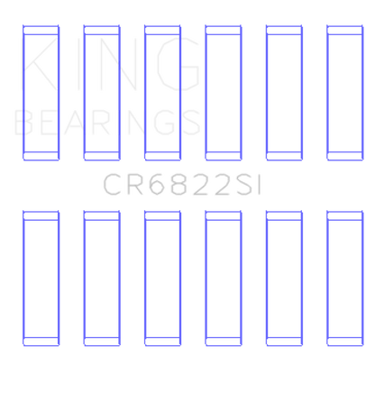 King Engine Bearings Chrysler 226 (3.7L) (Size +0.50mm) Connecting Rod Bearing Set CR6822SI0.5 CR6822SI0.5 Photo - Primary