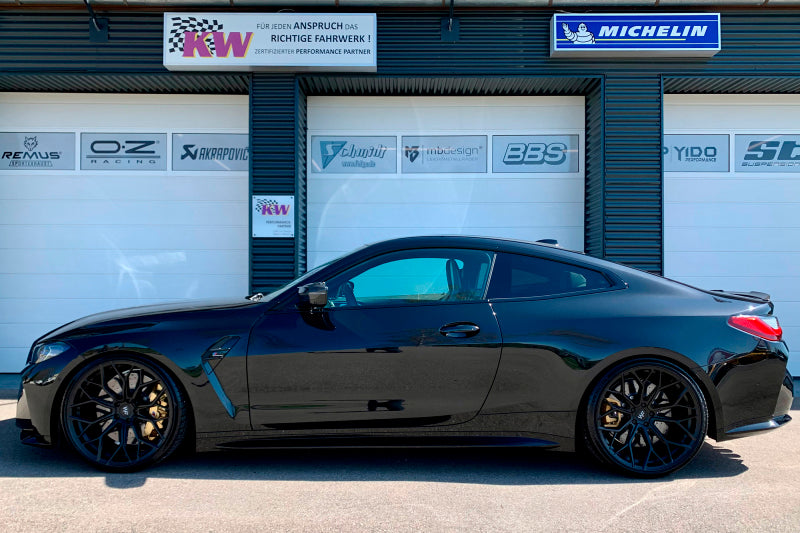 KW Coilover Kit V4 2021+ BMW M3 (G80) Sedan 2WD incl. M3 Competition 3A7200EB 3A7200EB Photo - Mounted