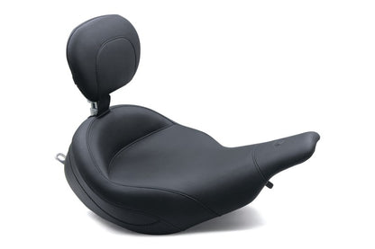 Mustang Motorcycle Mustang 97-07 Harley Electra Glide, Rd Glide Super Touring Solo Seat w/Driver Backrest - Black 79449 79449 Photo - Primary