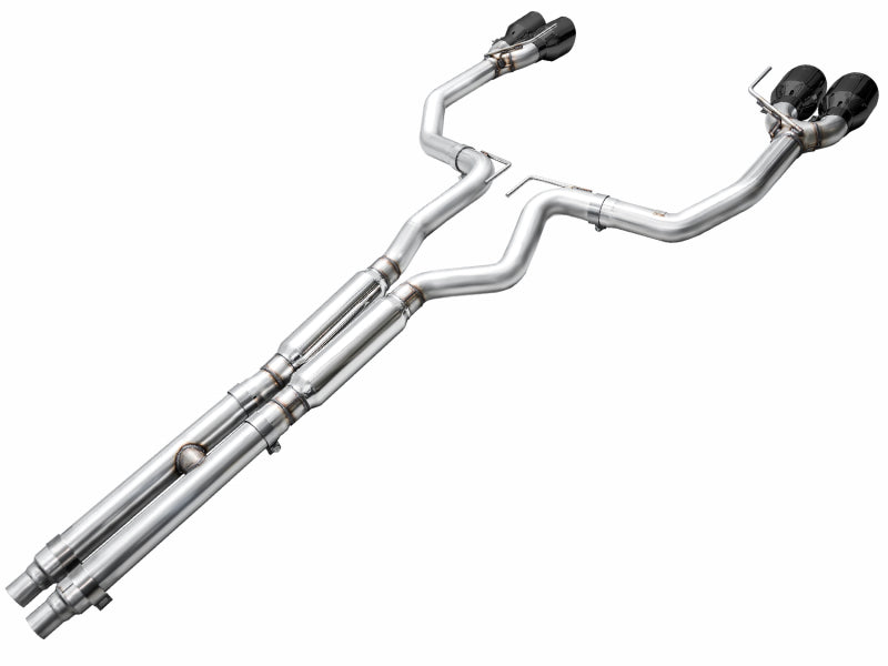 AWE Tuning AWE 2024 Ford Mustang Dark Horse S650 RWD Track Edition Catback Exhaust w/ Quad Diamond Black Tips 3020-43375 3020-43375 Photo - out of package