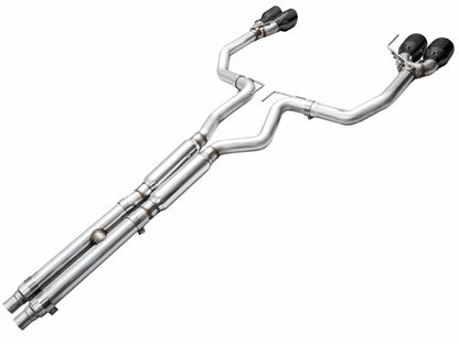 AWE Tuning AWE 2024 Ford Mustang Dark Horse S650 RWD Track Edition Catback Exhaust w/ Quad Diamond Black Tips 3020-43375 3020-43375 Photo - out of package