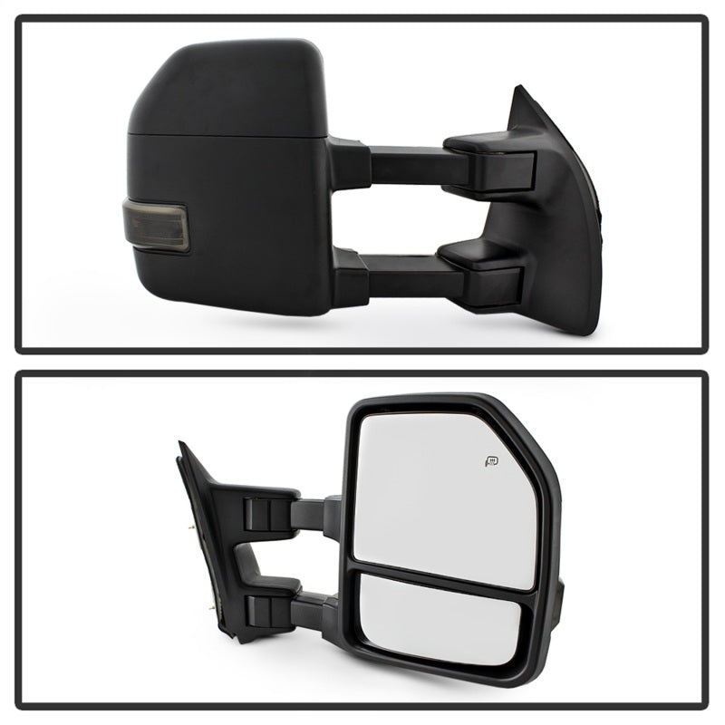 SPYDER xTune 08-15 Ford F-250 SD Heated Adj LED Signal Power Mirror - Smoke (MIR-FDSD08S-G4-PW-SM-SET) 9943096 9943096 Photo - Unmounted