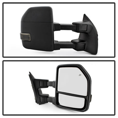 SPYDER xTune 08-15 Ford F-250 SD Heated Adj LED Signal Power Mirror - Smoke (MIR-FDSD08S-G4-PW-SM-SET) 9943096 9943096 Photo - Unmounted