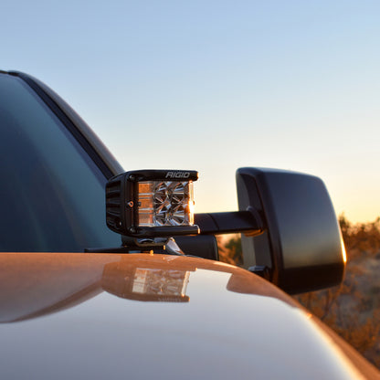 Rigid Industries 14-20 Toyota Tundra A-Pillar Mount (Fits 360-Series, D-Series, D-SS) 46701 46701 Photo - Mounted
