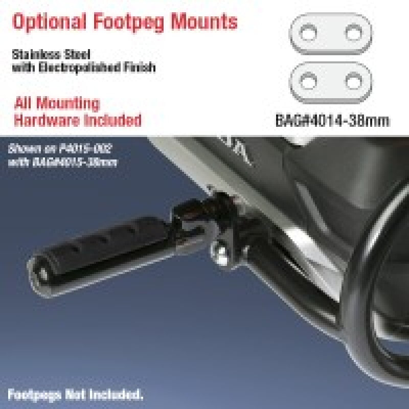 National Cycle Footrest Mount 38Mm Stainless BAG#4014-38MM BAG#4014-38MM User 1