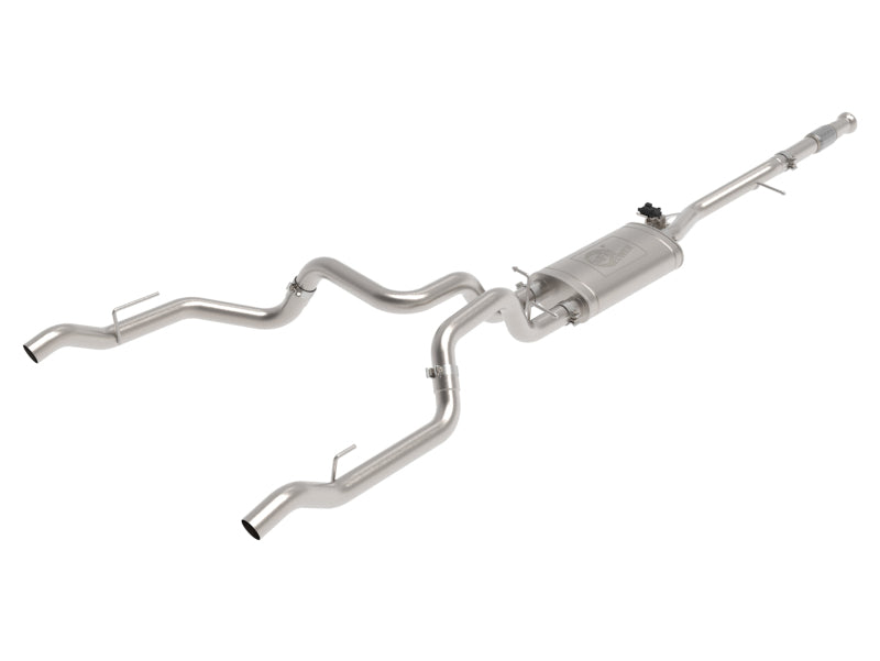 aFe Gemini XV 3in 304 SS Cat-Back Exhaust w/ Cutout 19-21 GM Silverado/Sierra 1500 V8 49-34138 49-34138 Photo - Primary
