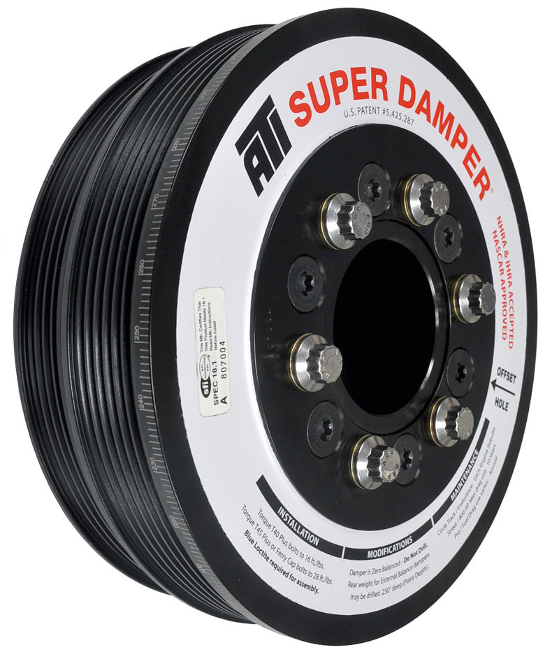 ATI Damper - 7.425in - Steel LW - 6/4 Grv - LS1/LS2 - F & V Body - 6 Bolt - 3 Ring ATI918853 ATI918853 User 1