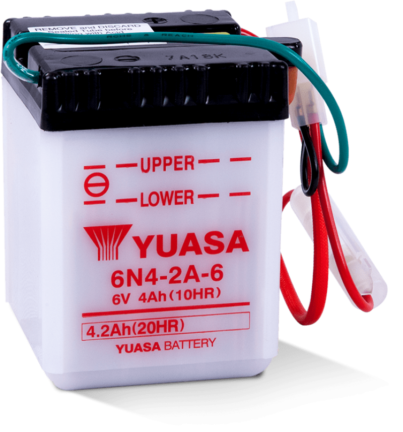 Yuasa Battery Yuasa 6N4-2A-6 Conventional 6 Volt Battery YUAM2646A