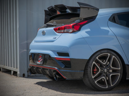 aFe Hyundai Veloster N 21-22 L4-2.0L (t) Takeda Cat-Back Exhaust System- Black Tips 49-37030-B 49-37030-B Photo - Mounted