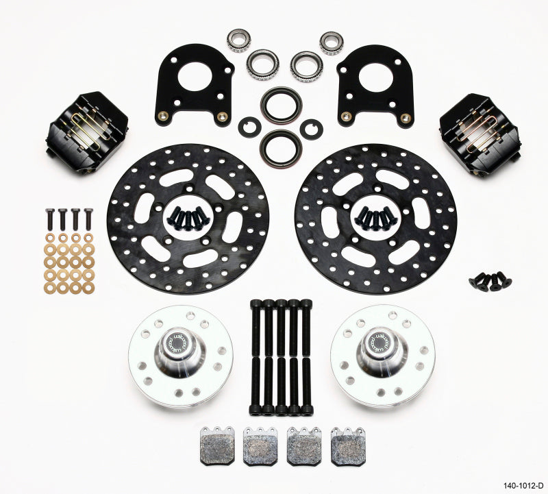 Wilwood Dynalite Single Front Drag Kit Drilled Rotor 71-80 Pinto/Mustang II Disc & Drum 140-1012-D 140-1012-D Photo - Primary