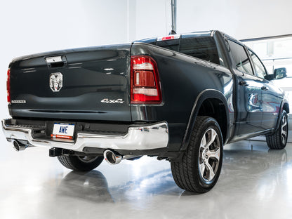 AWE Tuning 19-21 RAM 1500 5.7L (w/Cutouts) 0FG Dual Rear Exit Cat-Back Exhaust - Chrome Silver Tips 3015-32005 3015-32005 Photo - Mounted