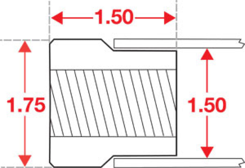 SPC Performance Weld In Bung LH Thread 1in x 14 15305