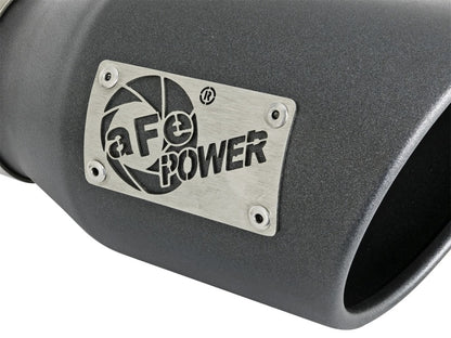 aFe MACH Force-Xp 3in 409 Stainless Steel Exhaust Tip Metallic Black (Righ 49T30451-B091 Photo - Unmounted