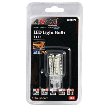 ANZO LED Bulbs Universal 3156/3157 Red 809027 809027 Photo - Primary