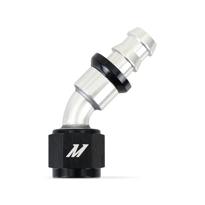 Mishimoto 45 Degree Push Lock Fitting - 8AN MMFT-PL-845 MMFT-PL-845 Photo - Primary