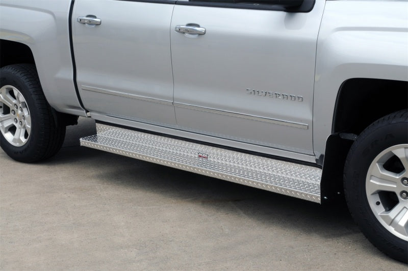 Dee Zee Deezee 15-23 Ford F150/Super Duty Running Board Cab Section Brite-Tread Aluminum DZ2053 DZ2053 Photo - Mounted