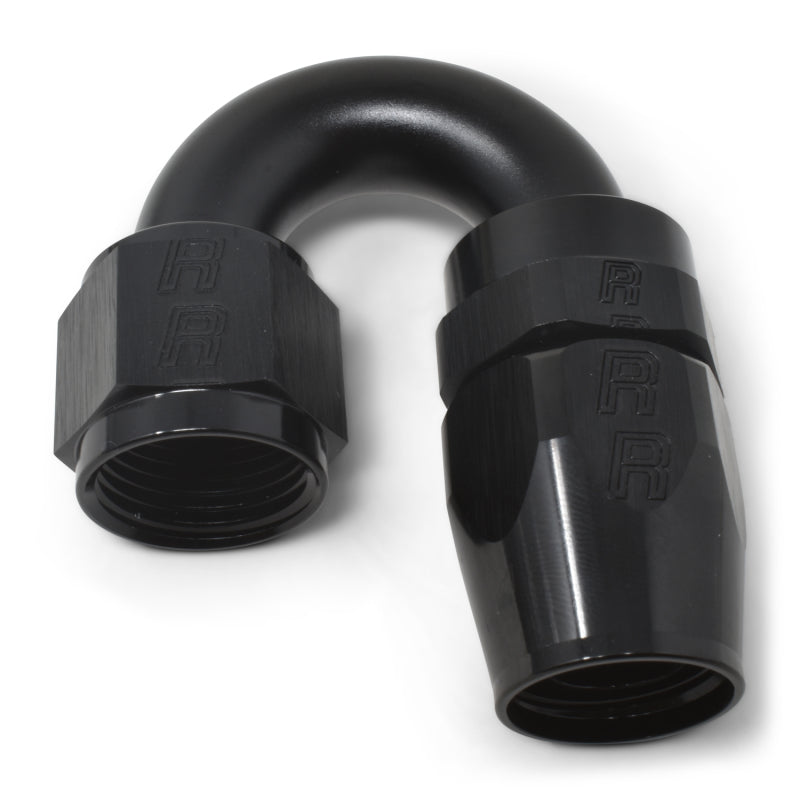 Russell Performance -12 AN Black 180 Degree Full Flow Swivel Hose End 613535 613535 Photo - out of package