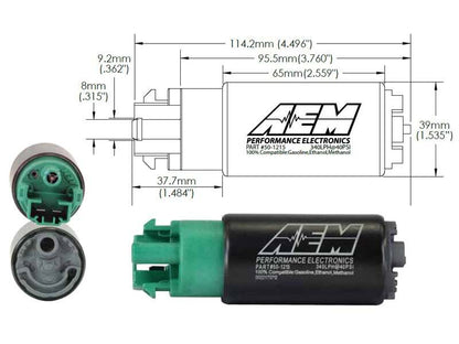 AEM Electronics E-85 Compatible High Flow In-Tank Fuel Pump 50-1215 Photo - out of package