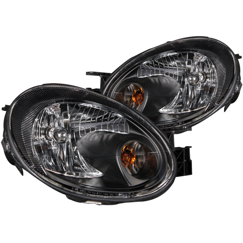 Anzo 2003-2005 Dodge Neon Crystal Headlights Black 121030 Photo - Primary