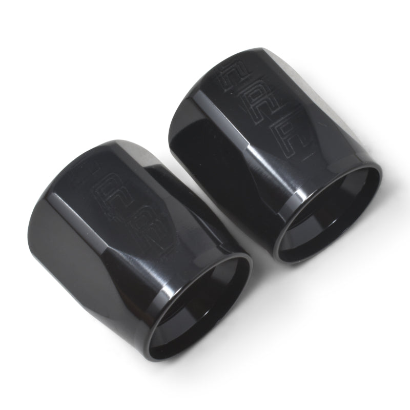 Russell Performance 2-Piece -10 AN Full Flow Swivel Hose End Sockets (Qty 2) - Polished and Black 615543 615543 Photo - out of package
