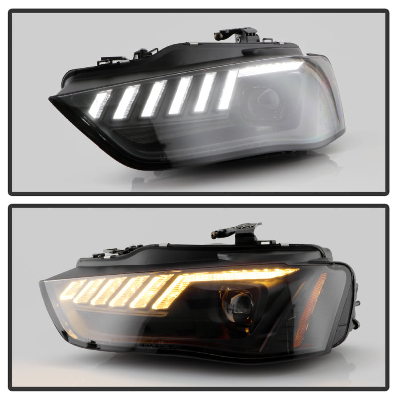 Spyder 13-16 Audi A4/S4 Halogen Model Only Projector Headlights - Black PRO-YD-AA413HALSI-BK 5088321 5088321 User 6