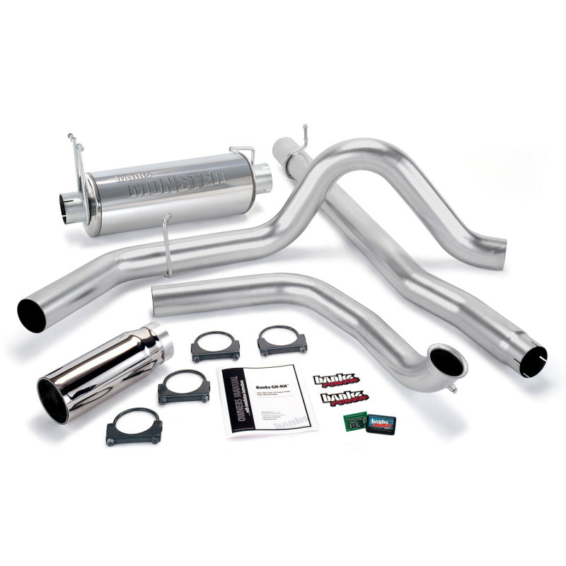 Banks Power 01-03 Ford 7.3L w/Cat Conv Git-Kit - SS Single Exhaust w/ Chrome Tip 47513 47513 Photo - Primary