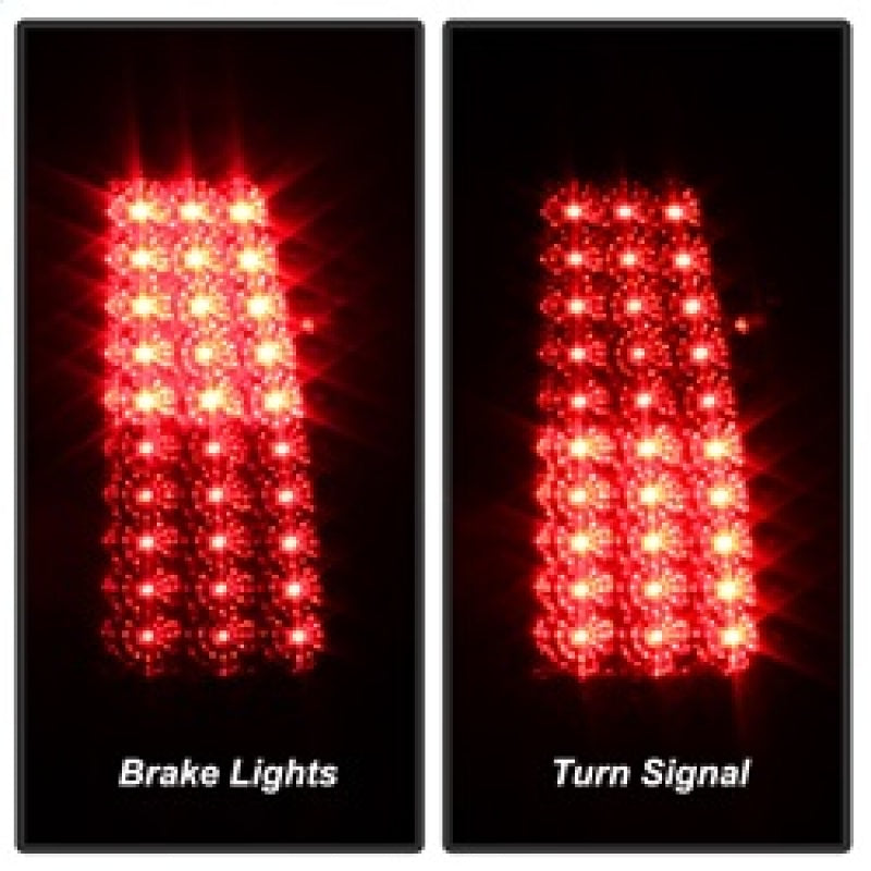 SPYDER Xtune Chevy Silverado 1500/2500/3500 03-06 LED Tail Lights Red Clear ALT-ON-CS03-LED-RC 5008787 5008787 Photo - Unmounted