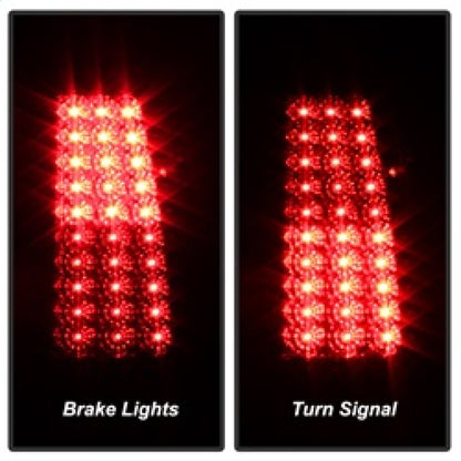 SPYDER Xtune Chevy Silverado 1500/2500/3500 03-06 LED Tail Lights Red Clear ALT-ON-CS03-LED-RC 5008787 5008787 Photo - Unmounted