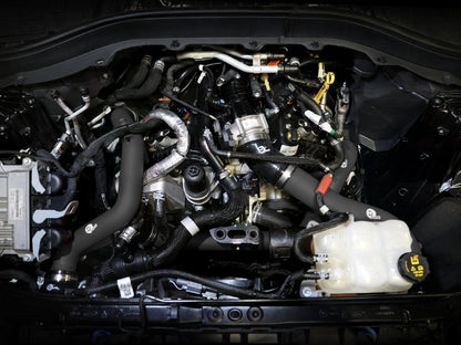 aFe 22-23 Ford Explorer BladeRunner Aluminum Hot and Cold Charge Pipe Kit - Blk 46-20674-B 46-20674-B Photo - Mounted