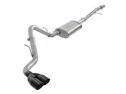 aFe Vulcan Series 3in 304SS Exhaust Cat-Back w/Blk Tip 2019 GM Silverado/Sierra 1500 V6-4.3L/V8-5.3L 49-34106-B 49-34106-B Photo - Primary